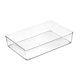 Japanese-style desktop drawer storage box partition kitchen tableware stationery finishing small box transparent plastic compartment artifact