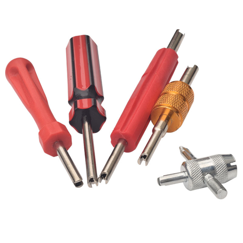 Four-in-one valve core wrench metal multi-color valve core double-head dual-purpose disassembly valve core tool bicycle