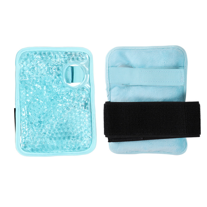 Cold Wrist Protection Sports Belt PVC Gel Plush Cold Compress Hot Compress Breathable Physical Cooling Summer Wrist Protector
