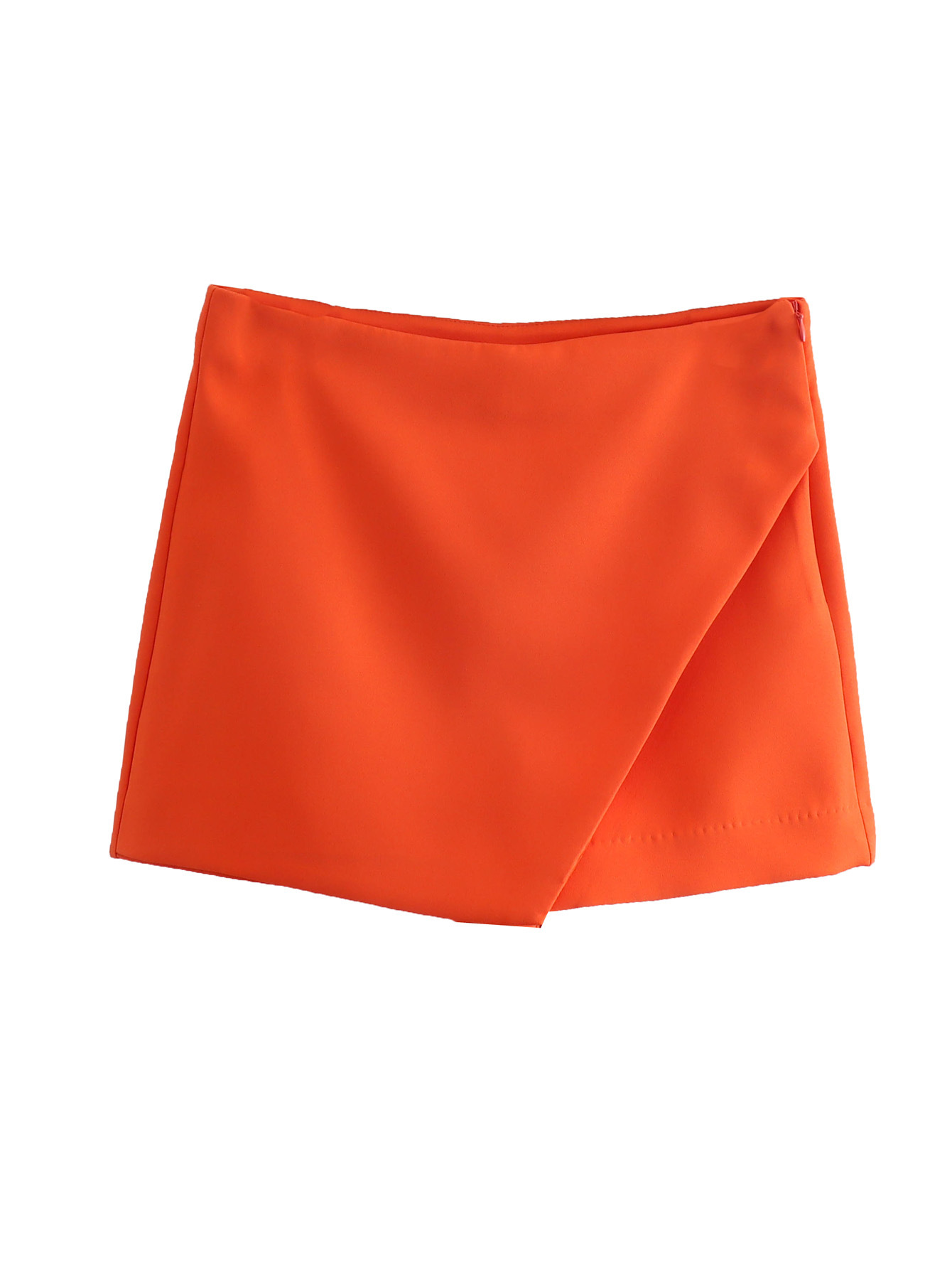 European and American foreign trade women's skirts wholesale fashion Joker solid color casual irregular high waist shorts women