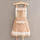 Heavy industry lace strap princess dress polka dot coffee
