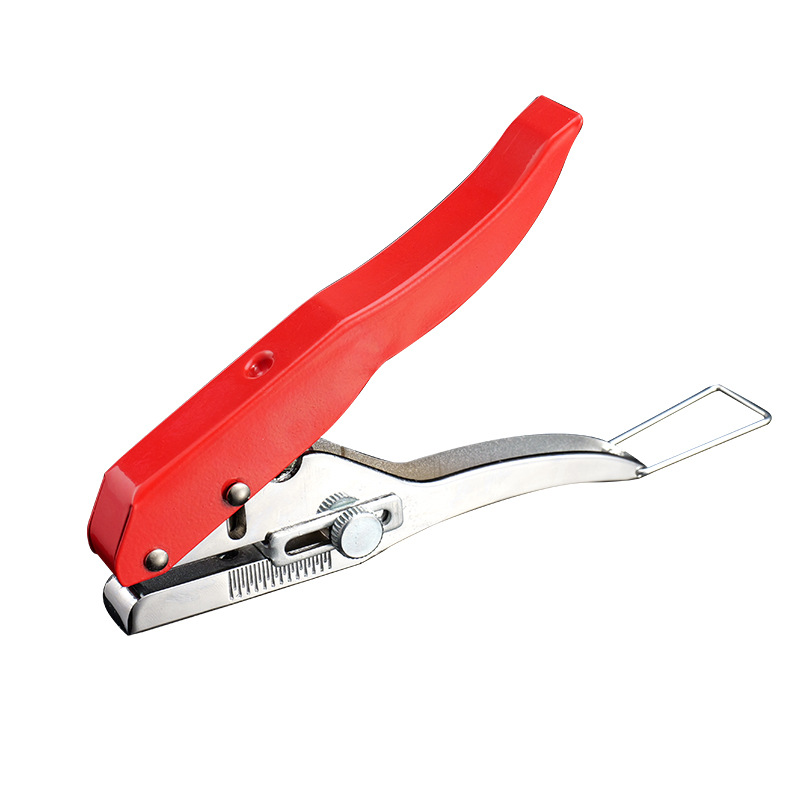 All-iron PVC card edge strip punching pliers punching 8mm15mm flat Bevel ecological screw eye concealing pliers
