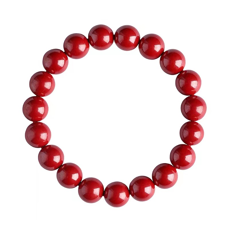 Natural cinnabar bracelet purple gold sand emperor red sand bracelet retro single circle bracelet ethnic style jewelry wholesale
