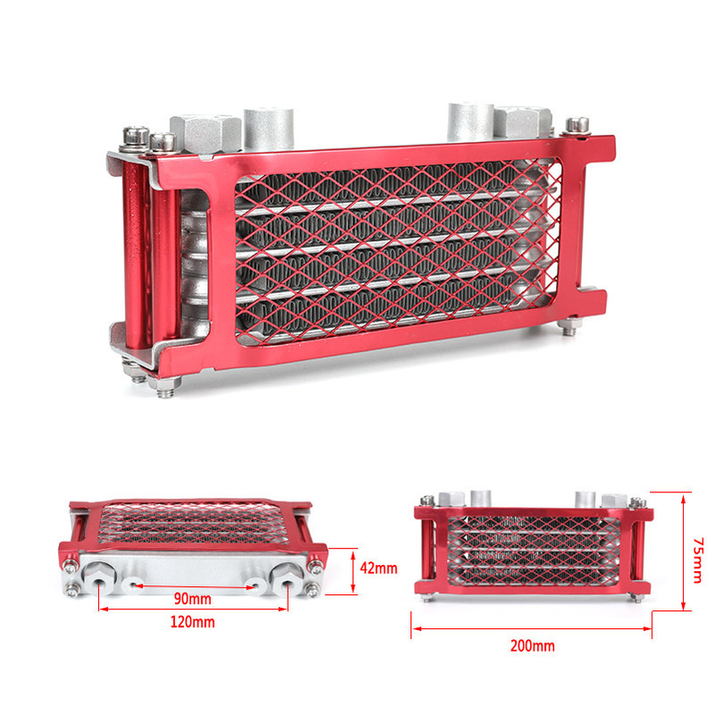 オフロードバイク改造オイルクーラーモンキー高速ラジエーター4色オイルクーラー燃料チューブネジ|undefined