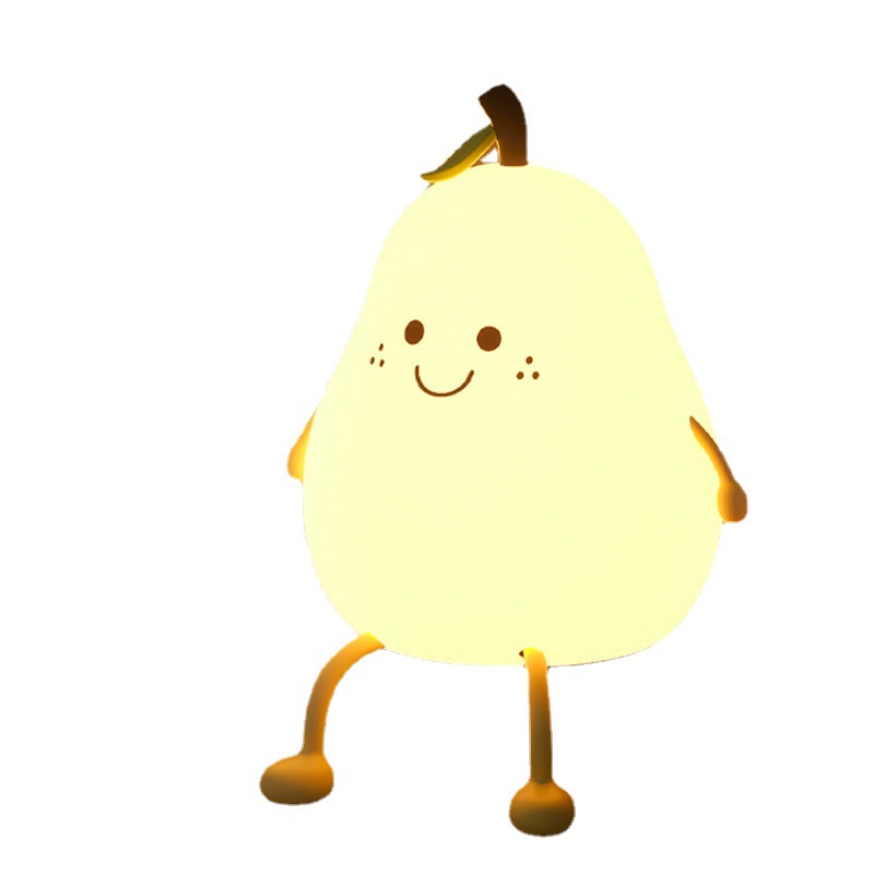 Never divide pear duck pear night light silicone gift bedroom sleep bedside creative not separate clap light cute