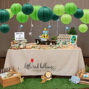 Birthday Party Decoration Theme Meichen Window Store Charm Paper Lantern Set Hotel Party Decoration Pendant