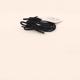 Black leather band hair rope 6-piece set