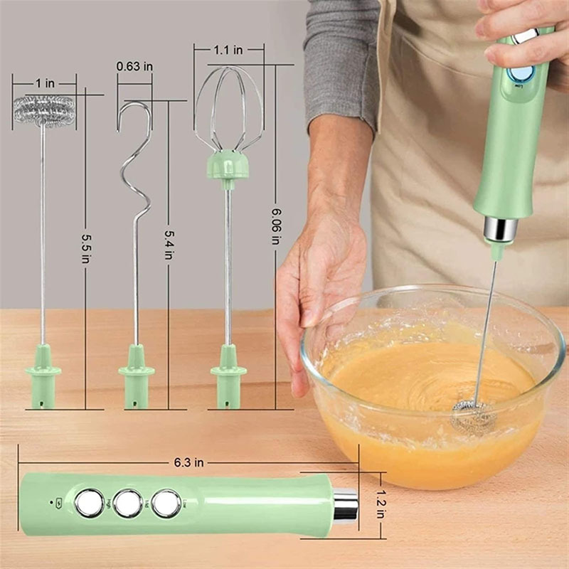USB rechargeable electric whisk mixer automatic whisk cream whisk milk powder paint