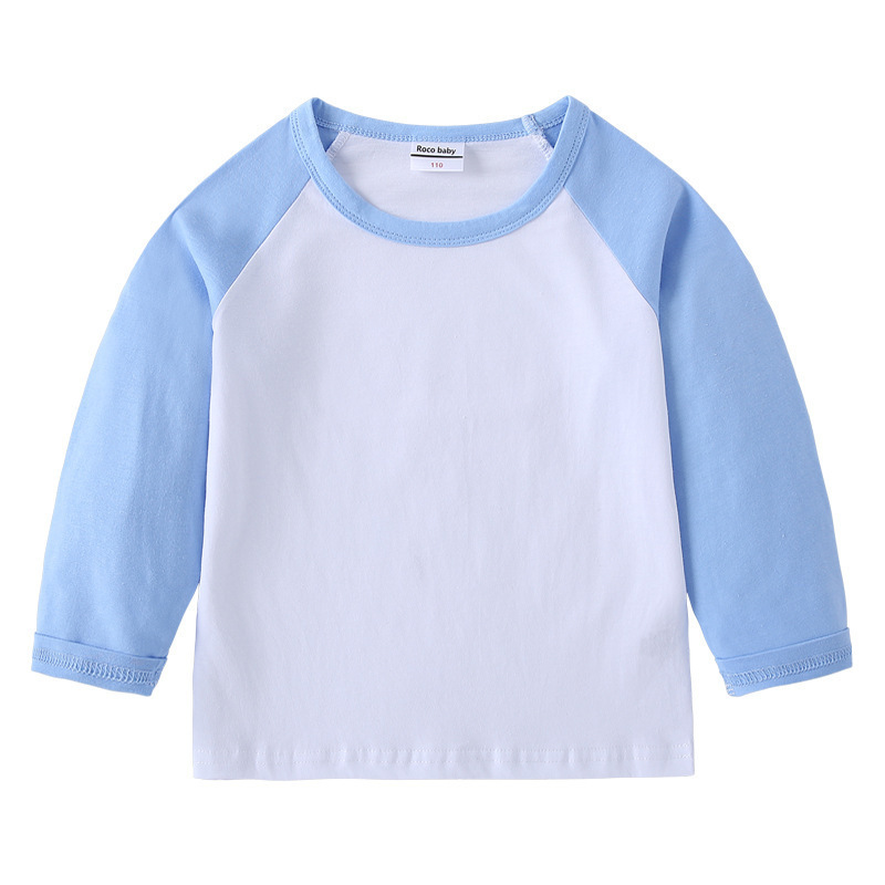 2023 Cross-border New Spring and Autumn Children's T-shirt Round Neck Cartoon Long Sleeve Top Base Shirt Boys and Girls Baby Cotton T-shirt