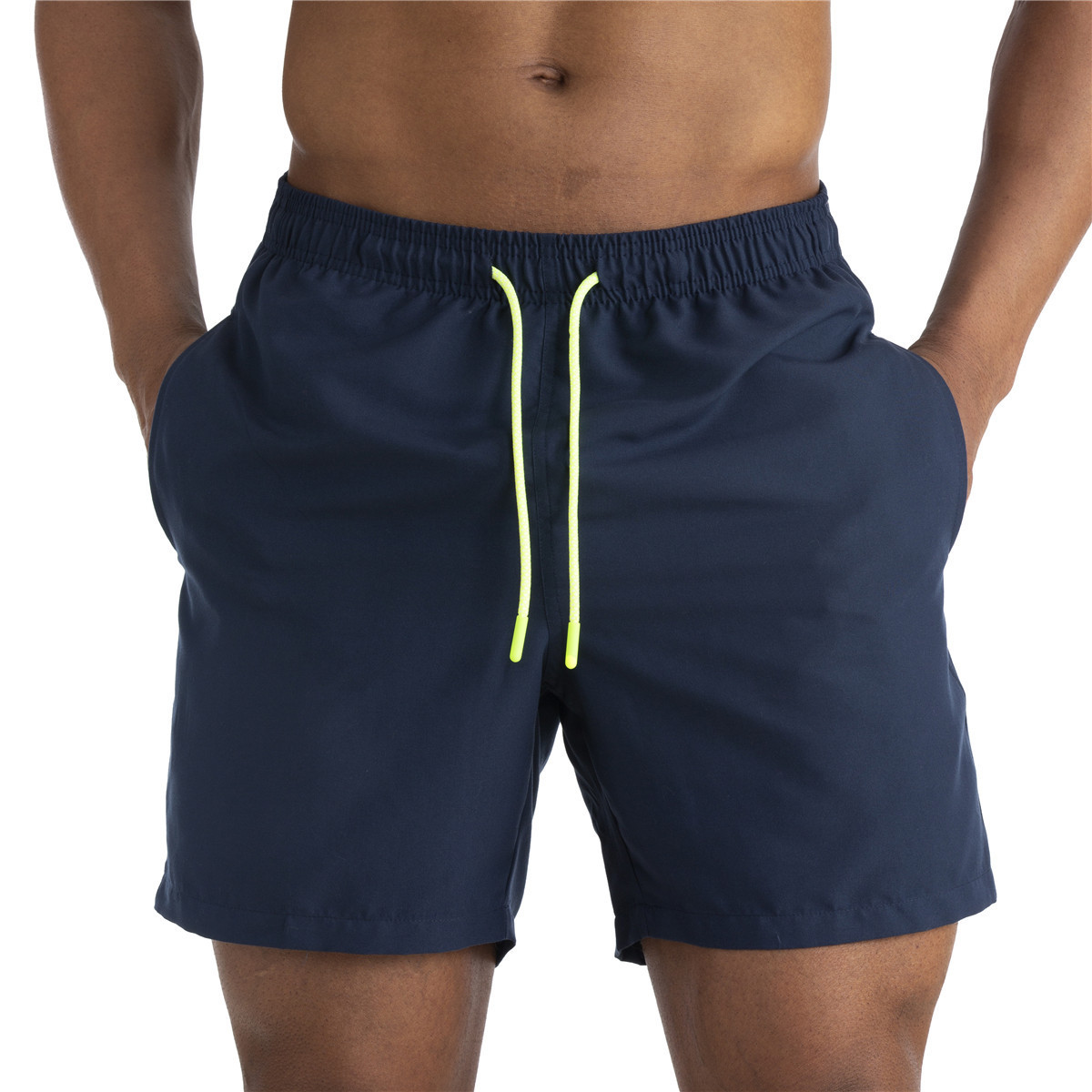 European and American men's beach shorts double-layer sports pants summer men's casual pants swimming trunks breathable waterproof design