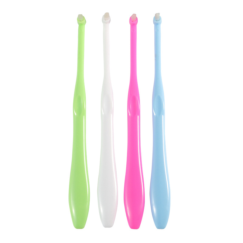 Single-head single-bundle toothbrush single-hole brush non-slip brush handle color orthodontic toothbrush orthodontic Special
