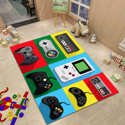 Amazon Game Carpet Living Room Sofa Blanket Cartoon Video Game Handle Floor Mat Home Mat Home Door Mat