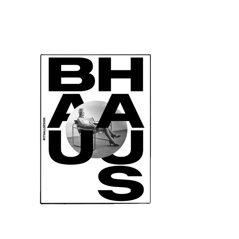 Avant-garde art bloggers recommend black and white art bauhaus bauhaus living room bedroom decoration bedroom painting