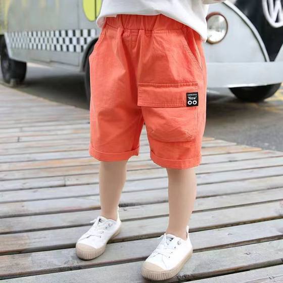 Boys' Shorts Summer Thin Workwear Pants 2024 Small and Medium-Sized Children's Summer Wear Male Baby's Joker Small Children's Shorts Outer Wear