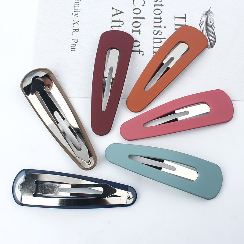 Japan and South Korea matte large hair clip BB clip broken hair bangs clip girl Hyun Ya wind hair clip side clip clip wholesale
