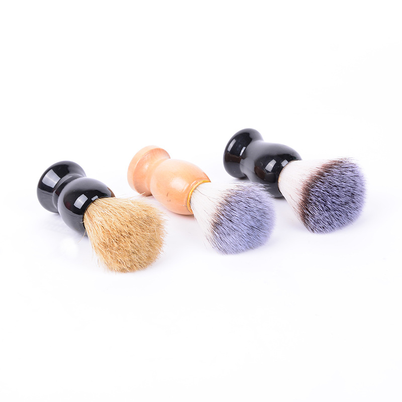 Men's beard brush shaving brush cleansing brush nylon wool brush new portable beard brush beauty tools manufacturers