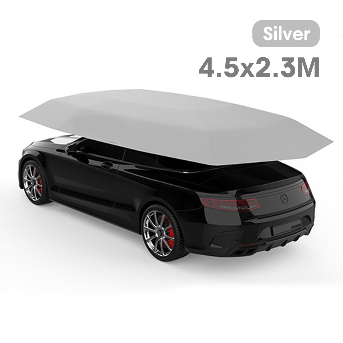 Cross-border Hot Sale Car Heat Insulation Car Canopy Sunshade Sunshade Umbrella Caravan Cloth Waterproof Dust-proof UV-proof
