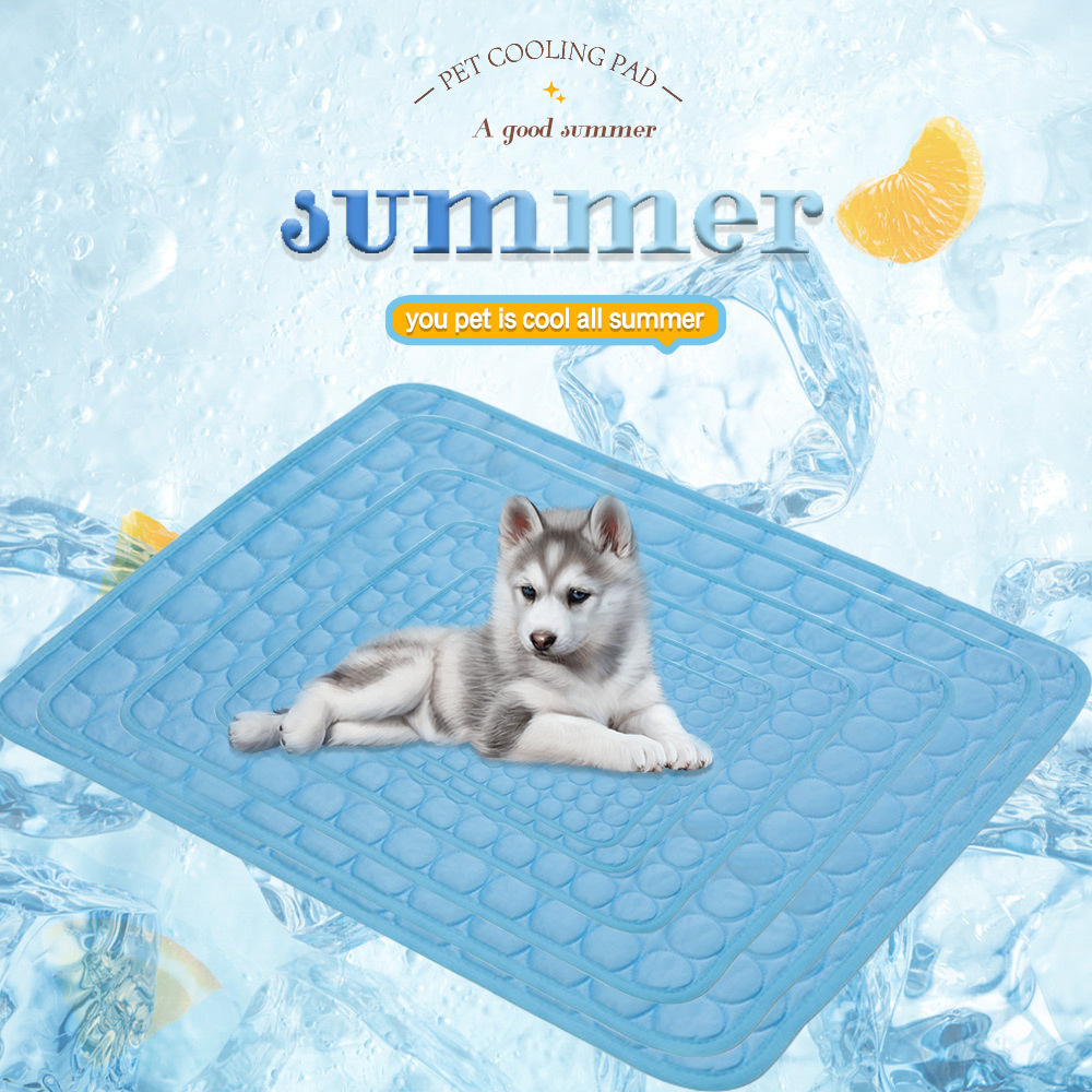 Pet Ice Silk Mat Summer Cooling Mat Sofa Mat Breathable Non-Slip Anti-Biting Dog Kennel Ice Mat Summer Cool Dog Mat