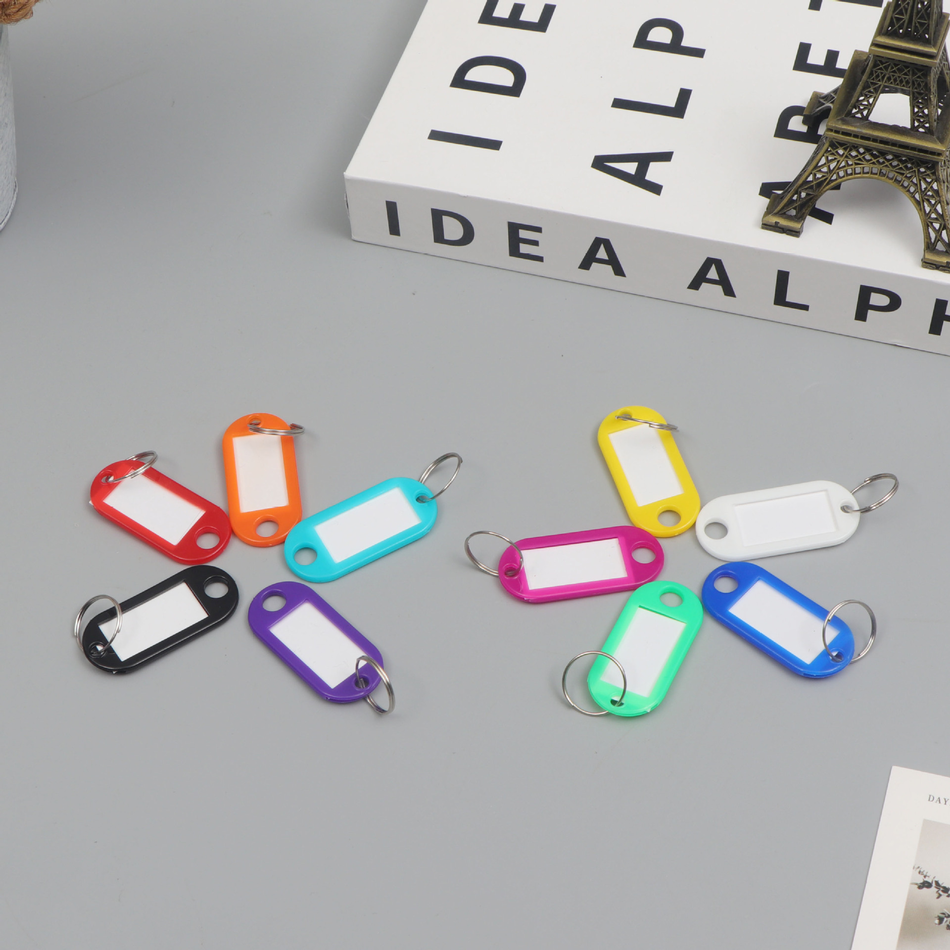 PP key card plastic number can be written pendant listing Hotel Hotel label classification card key card key chain