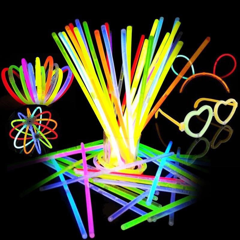 Colorful fluorescent stick fluorescent dance luminous toy cheer props dancing stick figure fluorescent accessories glasses