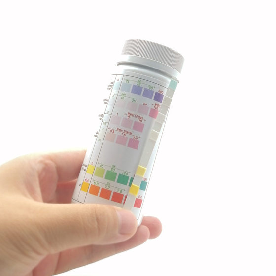 Aquarium fish tank water 6 in 1 test paper neutral packaging 100 spot Amazon hot aquarium test strip