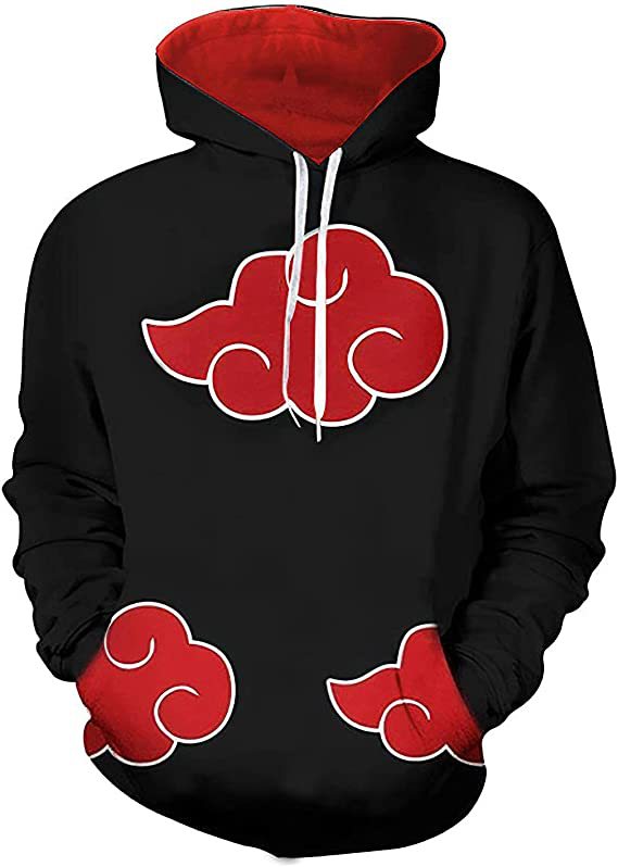 Naruto Kakashi 3D sweater cool sweater soft digital printing loose hooded pullover sweater popular