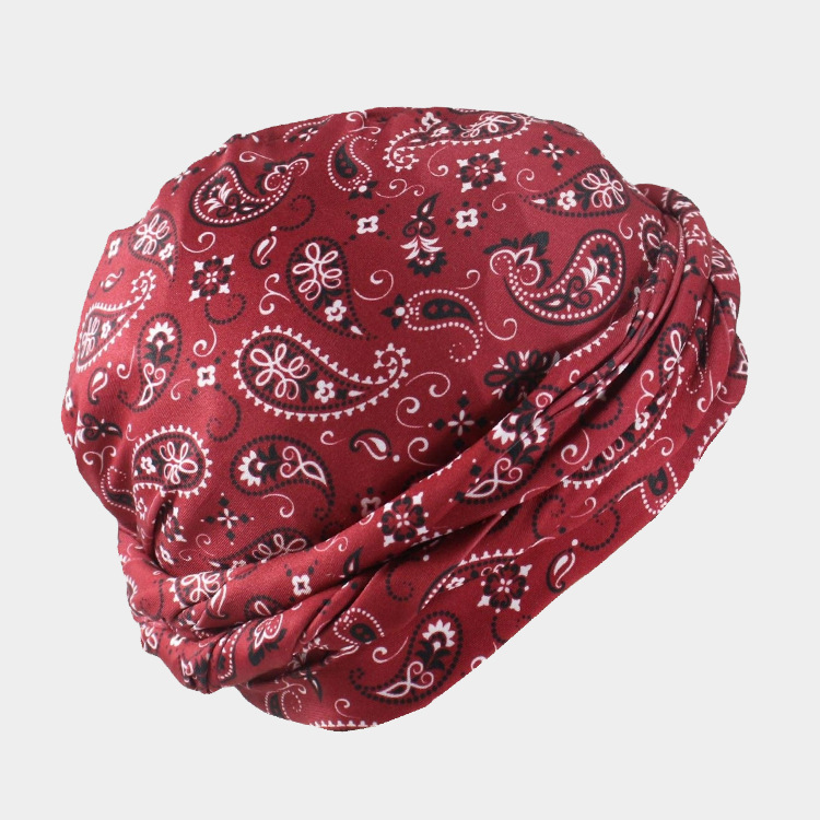 Cross-border New Cashew Flower Men's Tape Cap Double Sade Inner Cap High Quality Spot Factory Outlet