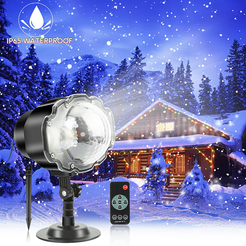 Outdoor lawn light mini white light snow light four-color snow light European and American Christmas Halloween decorative light one-piece delivery