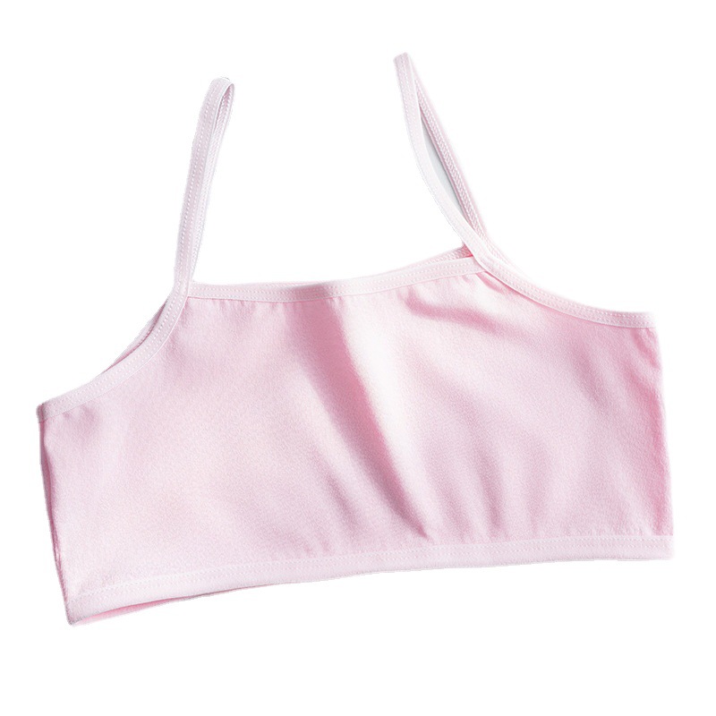 Primary and Middle School Students Developmental Girls' Underwear Cotton Bra Children's Vest Girls' Sling Tube Top Comfortable and Breathable