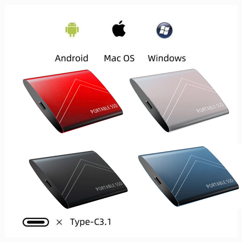High-speed SSD solid-state mobile hard disk 8TB black Type-c 3.1 AliExpress cross-border expansion virtual standard 30TB2T