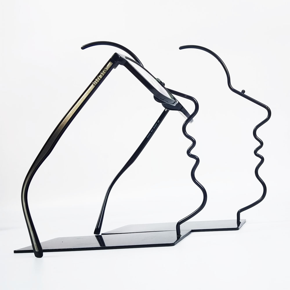 Modern Simple Three-Dimensional Desktop Iron Crafts Ornaments Glasses Frame Metal Crafts Window Soft Decoration Ornaments