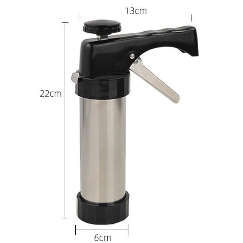 Domestic stainless steel biscuit machine decorating gun mold decorating nozzle soybean milk oil baking tool set of 13 pieces