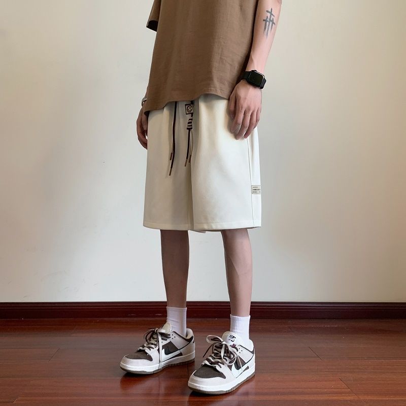 Waffle shorts men's summer thin fashion brand loose plus size Middle pants American sports boys casual shorts men