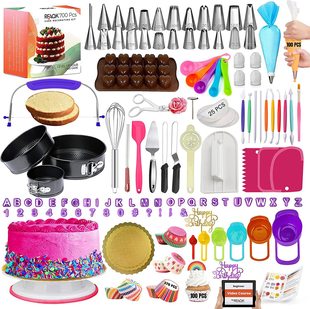 700-piece cake turntable suit cake decoration decorating tools pastry nozzle baking pan fondant cake baking