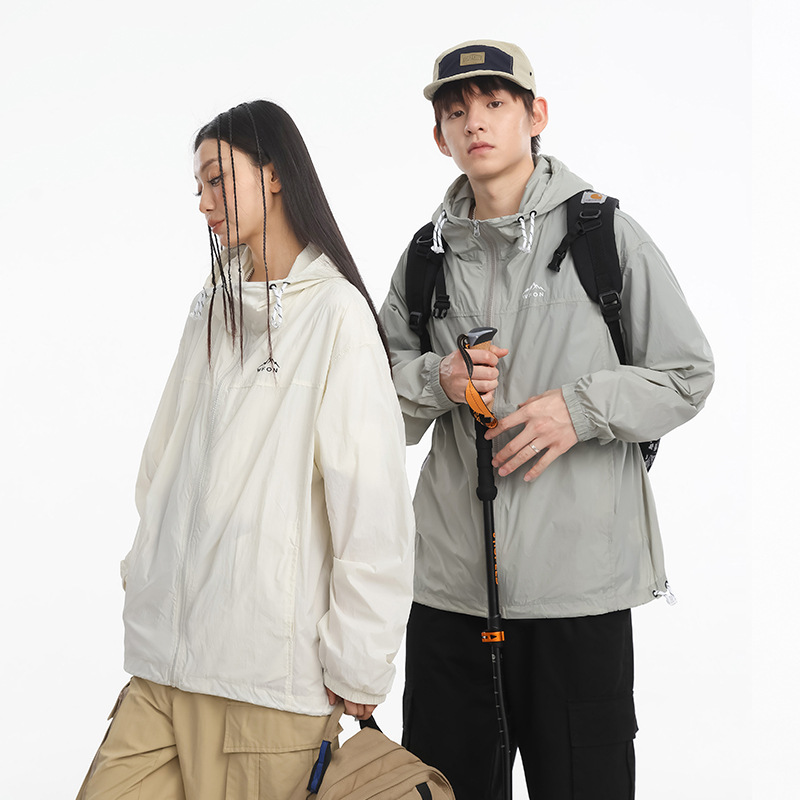 Ru Meng Lian Hat Sunscreen Coat Men's and Women's Summer New Outdoor Anti-UV Sports Leisure Breathable Sunscreen Coat