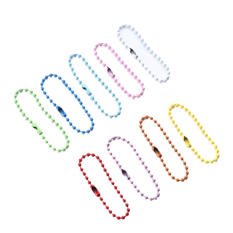 Macaron paint bead chain Handmade diy jewelry goo card goo plate bag pen pendant color chain Accessories Wholesale