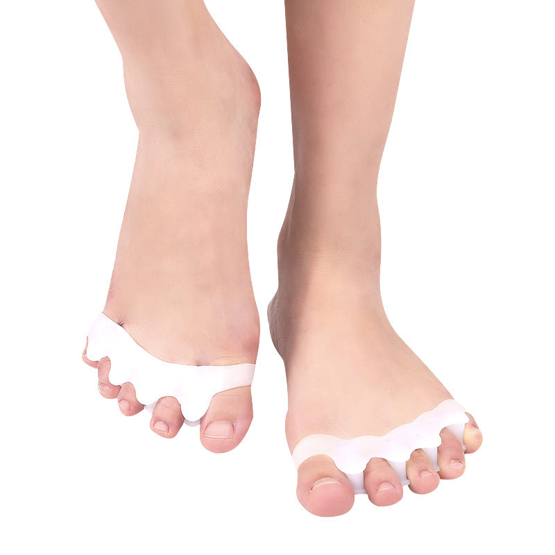 Factory spot direct toe valgus toe splitting device sebs material five toe split overlapping toe care orthosis