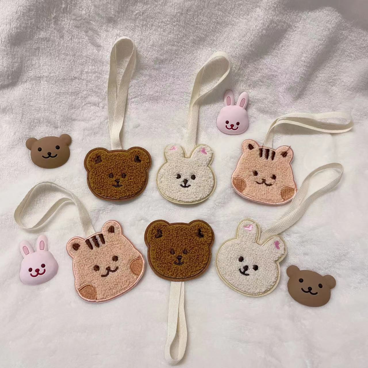 ins South Korea bear name brand brand anti-lost cartoon animal listing kindergarten baby schoolbag decorative pendant