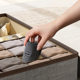 Thickened Cotton Linen Washable Underwear Storage Box Drawer Type Folding Finishing Box Fabric Storage Box