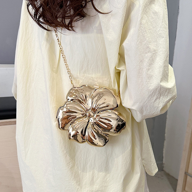 Cross-border bags change lipstick bag women's 2024 new niche design disco chain messenger bag