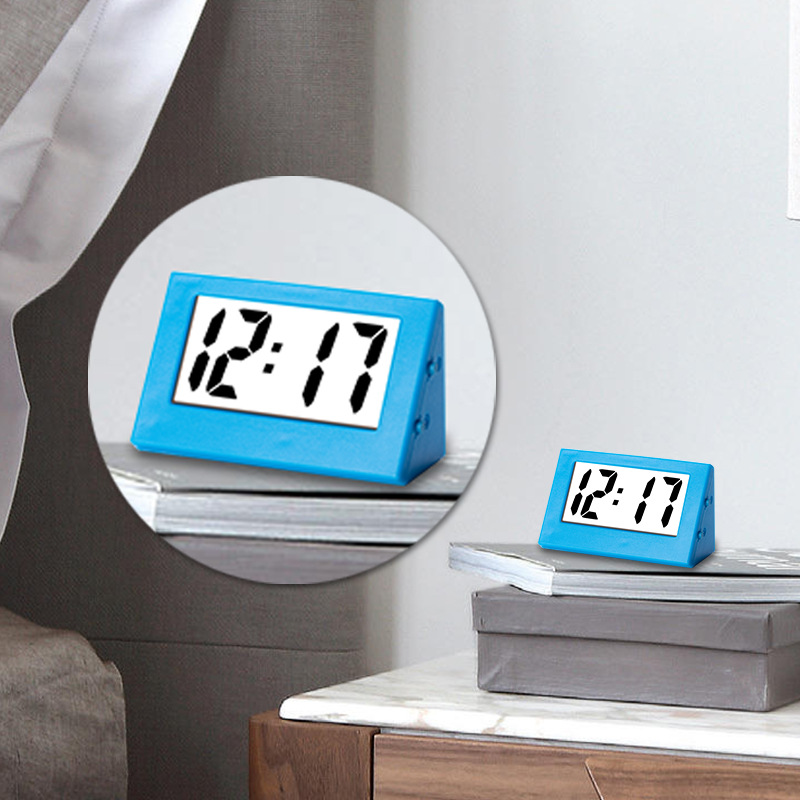 Mini Vertical Triangle Clock Office Desk Learning Mute Simple Electronic Examination Creative Timer for Students