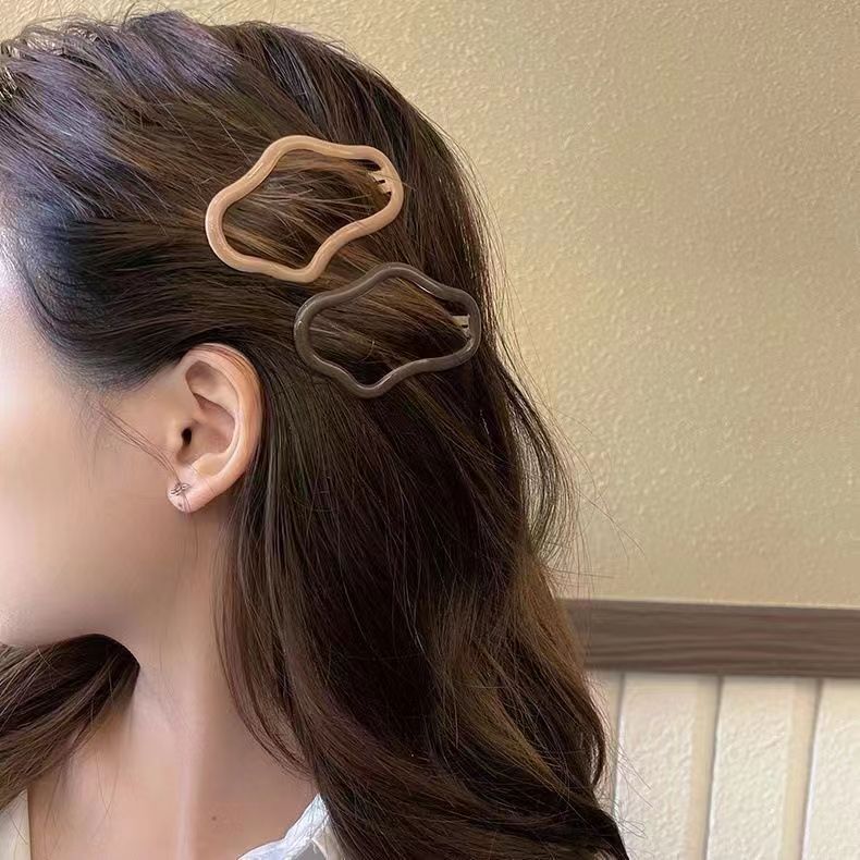 Rhinestone Cloud Pentagonal Star Hairpin Front Side Fringe Hairpin Hair Accessories Back Head Broken Hair bb Holder Diamond Headwear