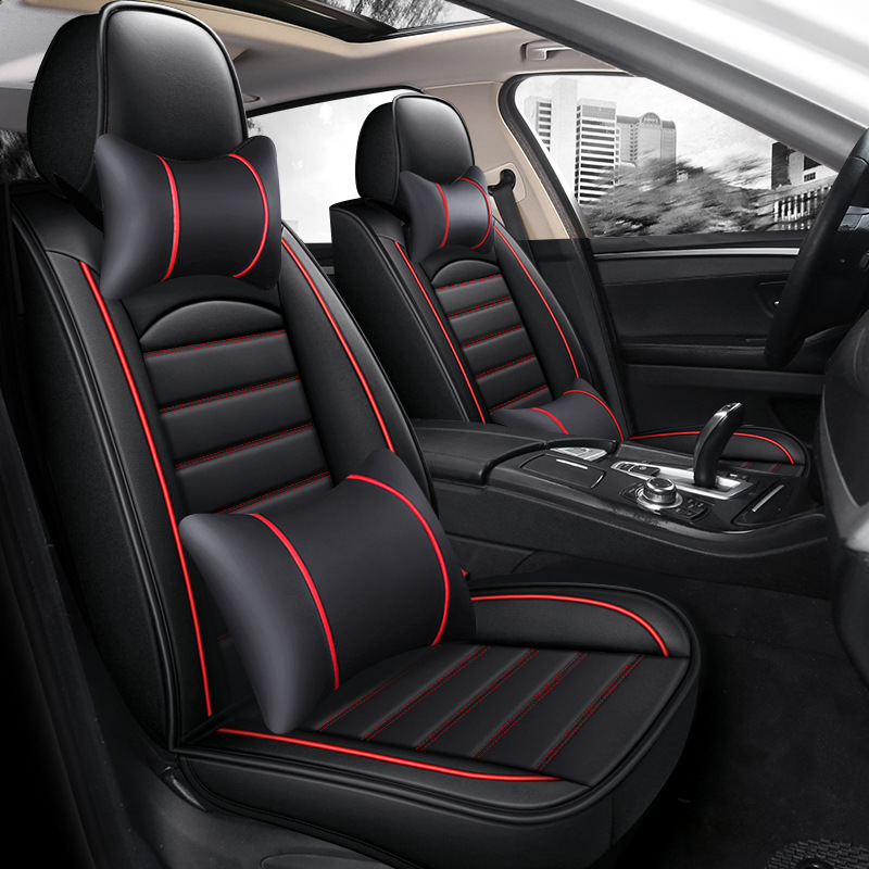 Cross-border Foreign Trade Summer Full Surrounded Leather Car Cushion Five-seat Pickup Cushion Four Seasons General Motors Seat Cover