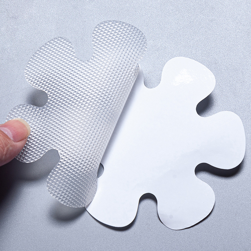 Cross-border Spot 8*8cm flower anti-slip stickers color transparent bathtub bath anti-slip stickers bathroom anti-slip stickers