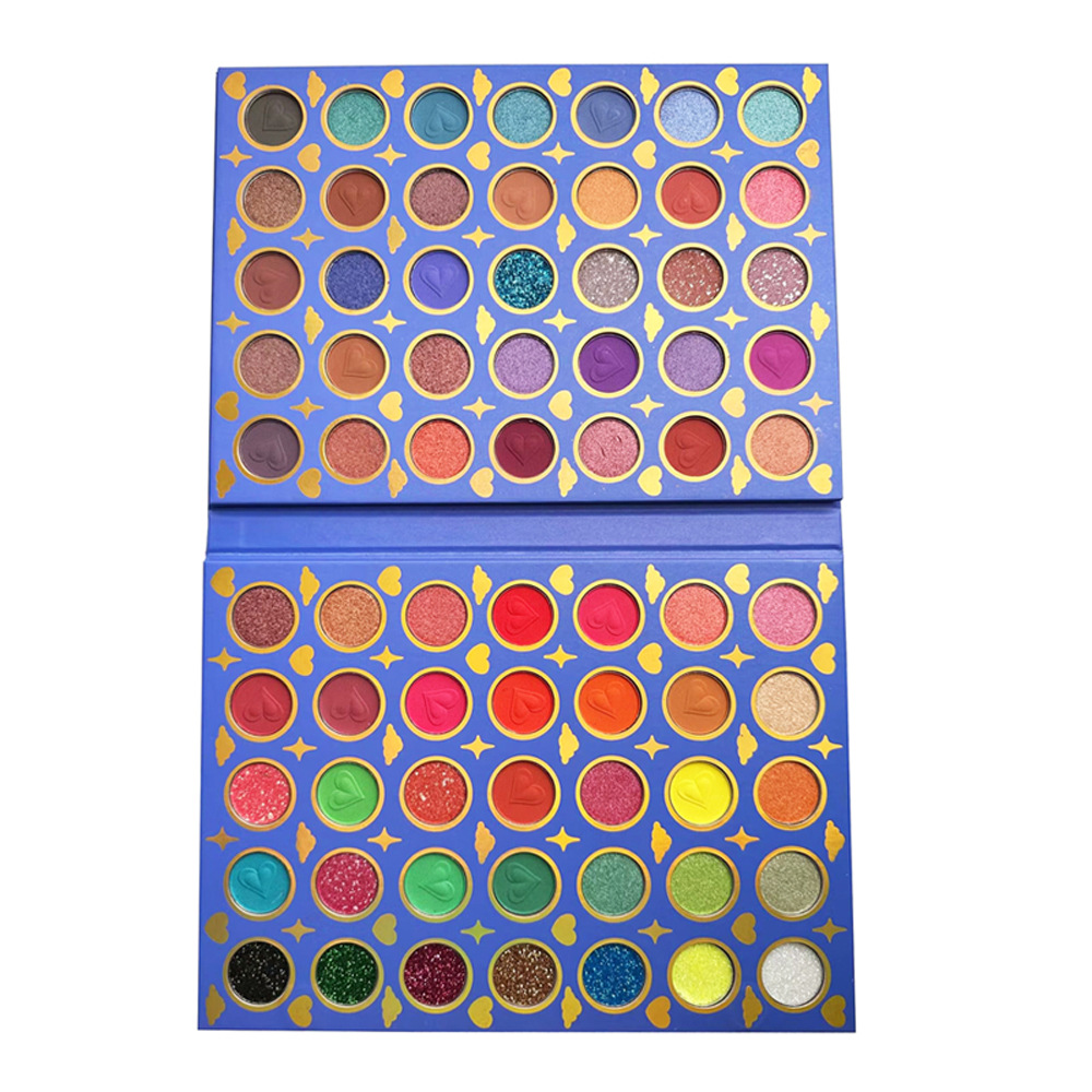 Foreign trade cross-border Mlundo70 color Pearl matte mixed boxed paper eye shadow easy to color eye shadow plate makeup wholesale