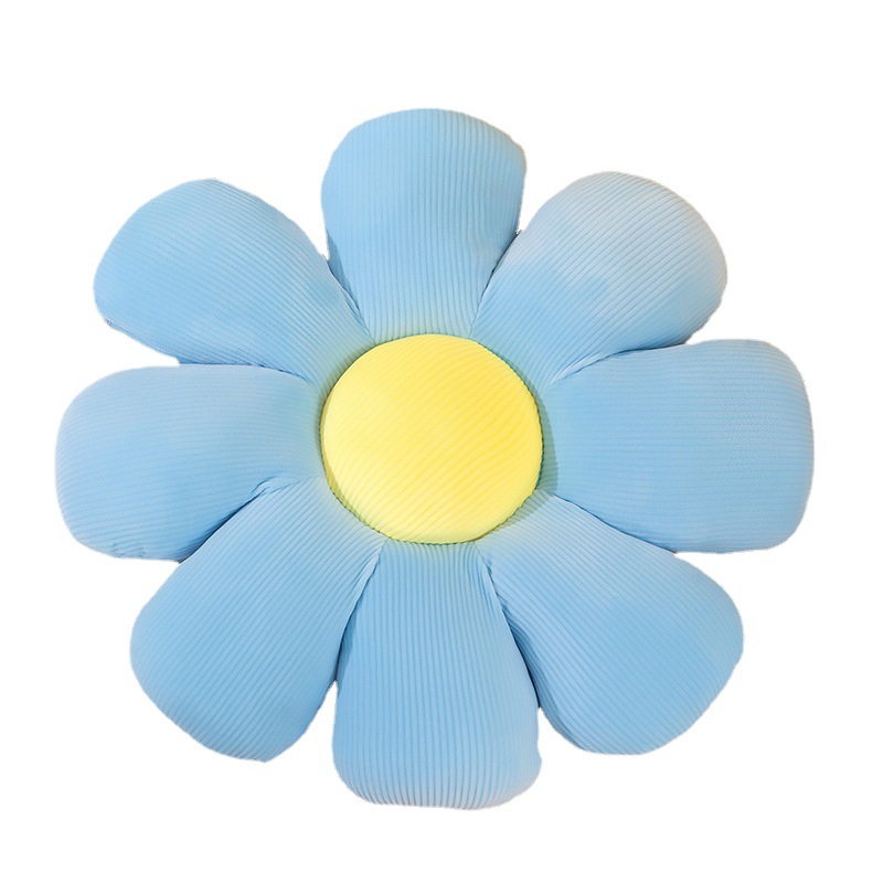 Cross-border daisy flower cushion flower plush pillow seat cushion plush nap pillow backrest pillow