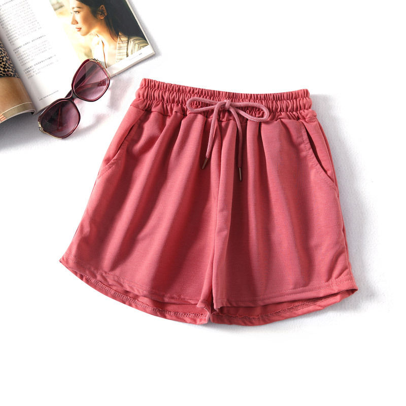 Sports Shorts Women's Summer Loose Korean Style 2022 New Style Outer Wear Slimming Students Casual Pocket Hot Pants 0581
