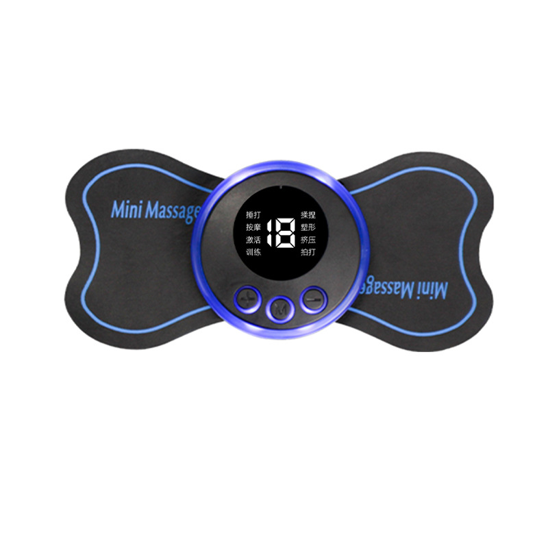 EMS electric mini massage stickers shoulder massager shoulder and neck physiotherapy instrument household portable pulse cervical massager