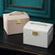 Cross-border Direct Supply Jewelry Box Storage Box Portable with Mirror Jewelry Box Necklace Ring Jewelry Box jewelry Box