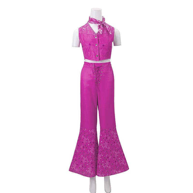 2023 new Barbie Barbie cos clothing Kenny suit beach pink dress cosplay Halloween